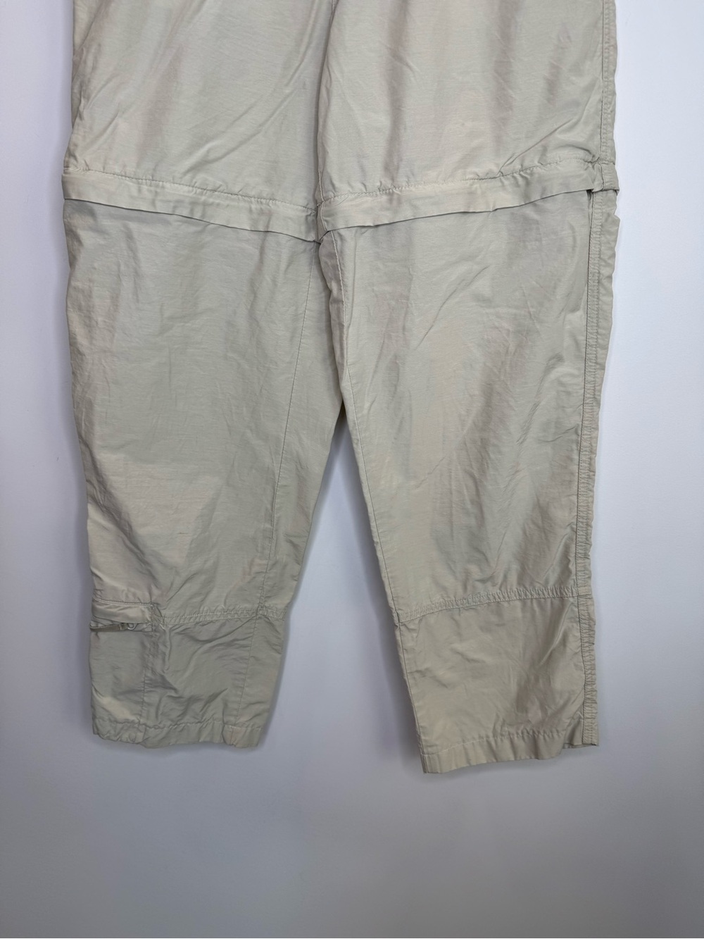 Vintage Columbia Convertible Cargo Pants in Light Beige gorpcore outdoor sporty - Picture 4 of 13